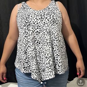 Cheetah print tank XL